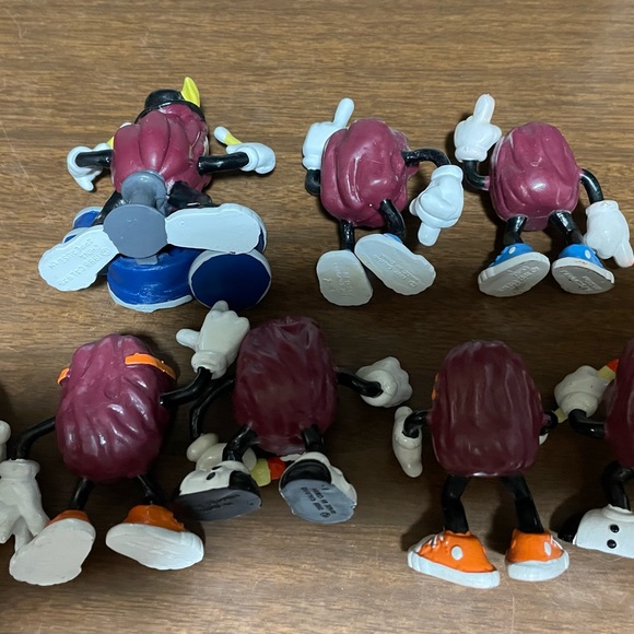 Vintage California Raisins 3" PVC Figures 1980s Calrab Applause, Lot of 8 - Picture 8 of 9